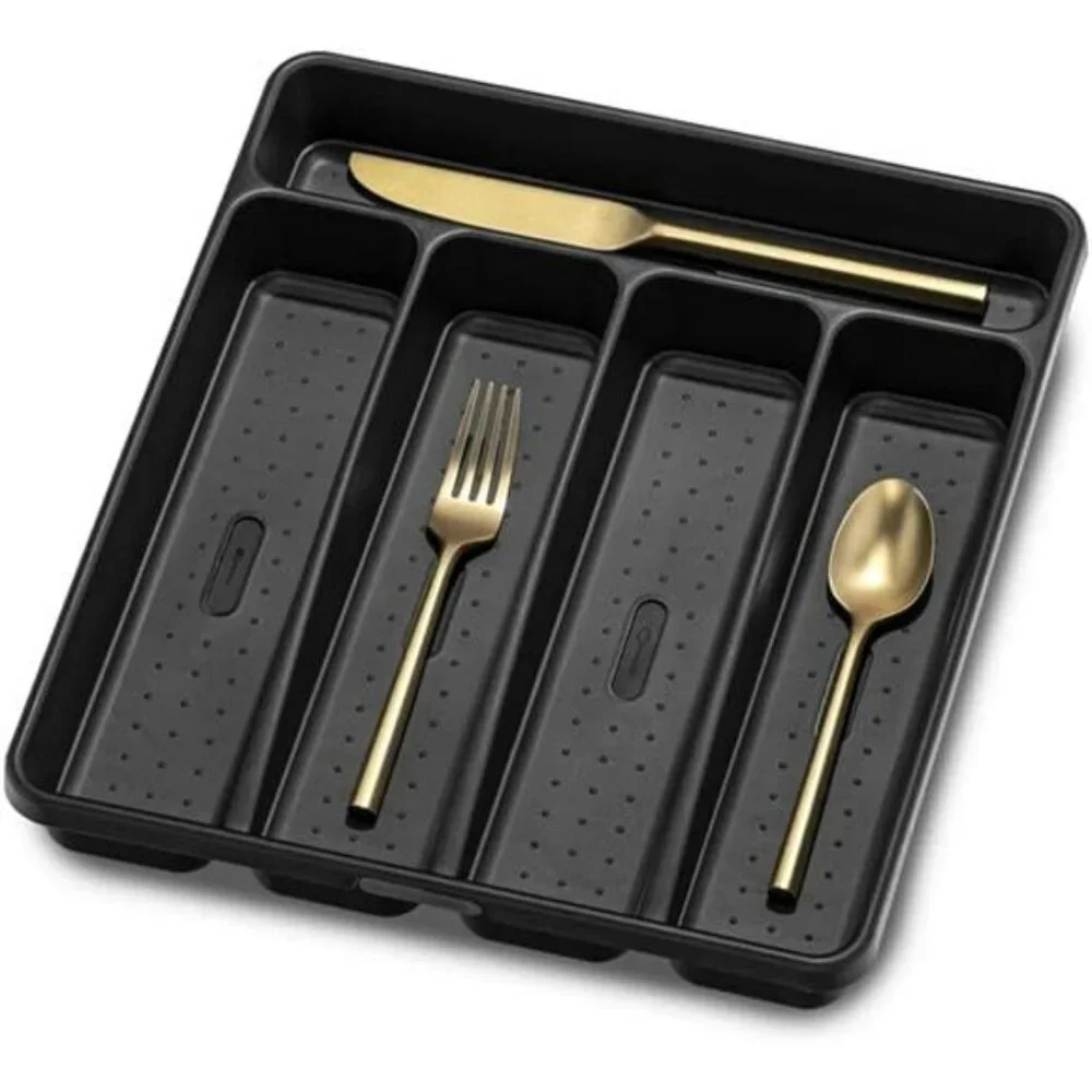 Small Silverware Tray Utensil Organizer Drawer Flatware Holder Kitchen Storage
